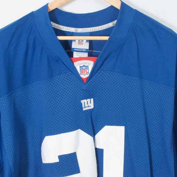 NY Giants 50 Men's Jersey Blue BARBER 21 Reebok NFL Equipment Nylon - Picture 3 of 6